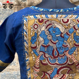 Ganesha Pen Kalamkari Ponduru - Handwoven Crop Top