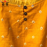 Bandhani Frilled Sleeveless Blouse