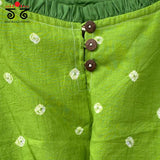 Bandhani Frilled Sleeveless Blouse