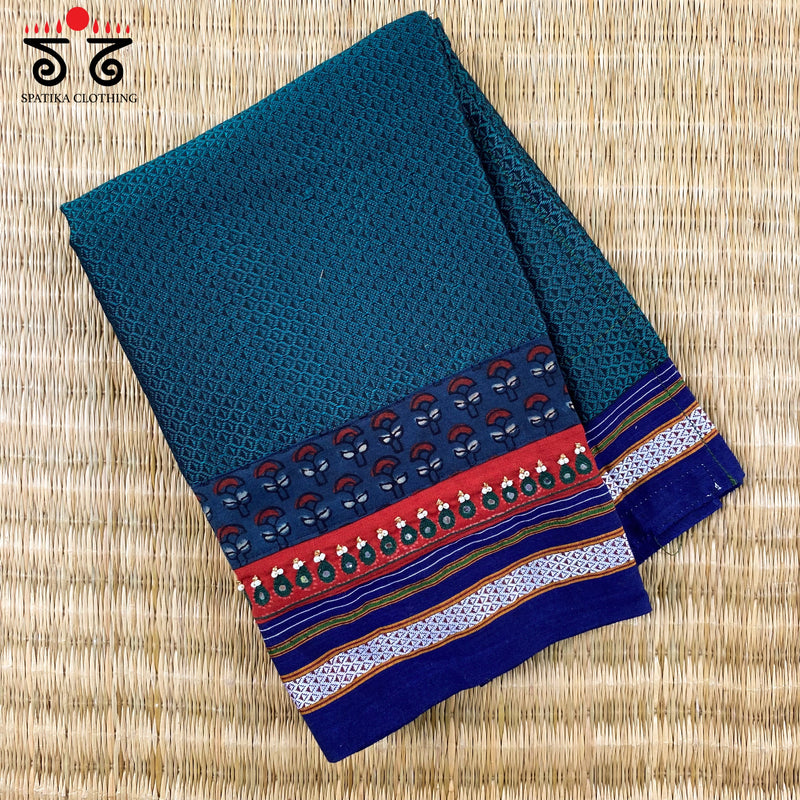 Hand- Embroidered Khun Blouse Fabric