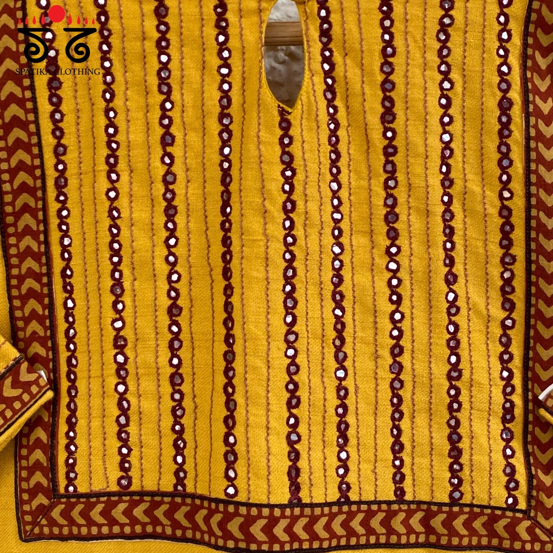 Hand - Embroidered Mirror Work Blouse