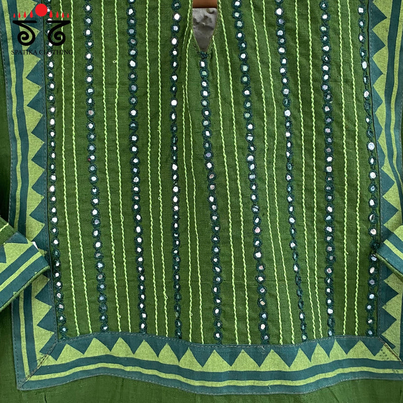 Hand - Embroidered Mirror Work Blouse