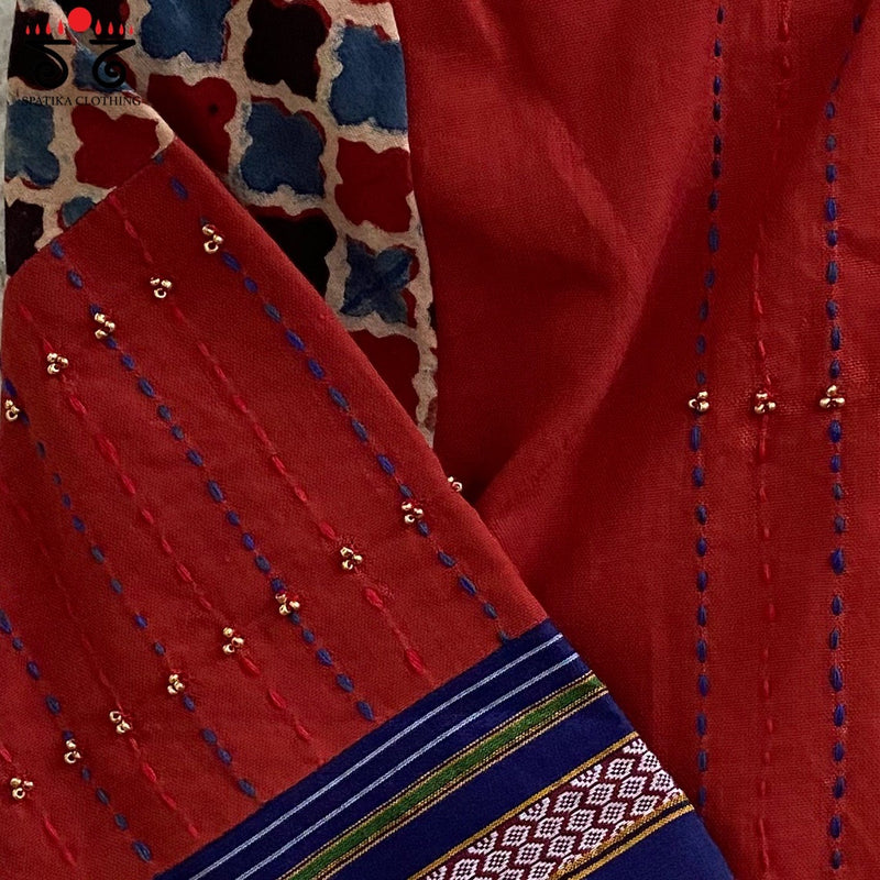Kantha & beads Handcrafted Blouse