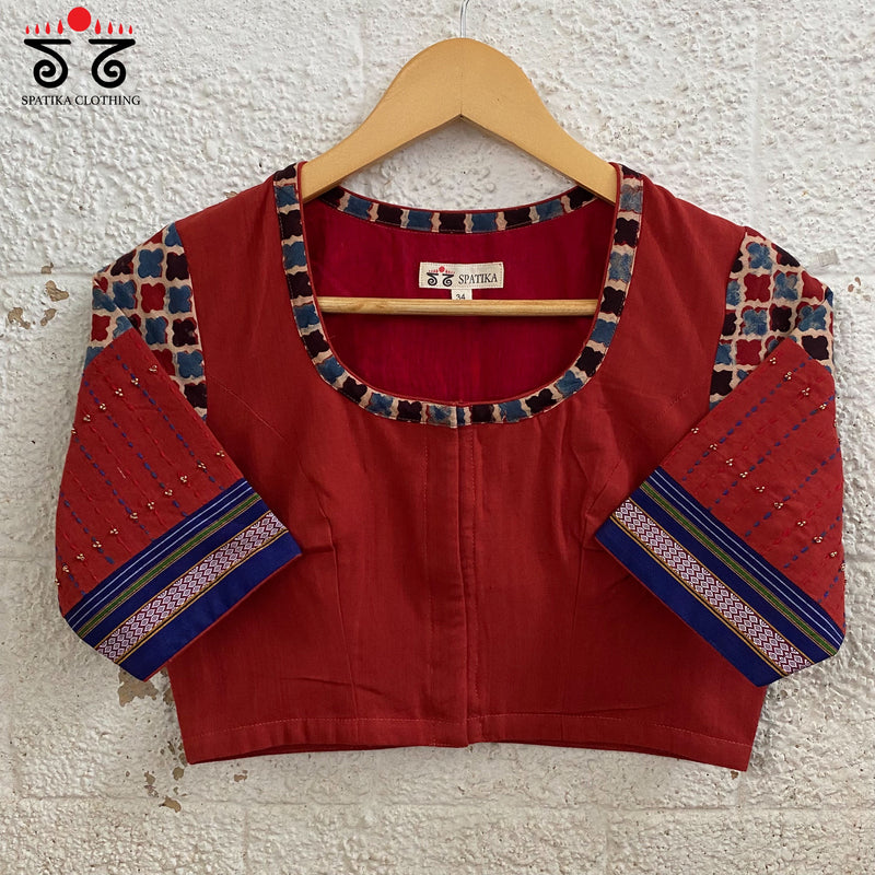 Kantha & beads Handcrafted Blouse
