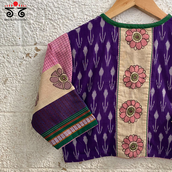Ikat - Pen Kalamkari Handcrafted Blouse