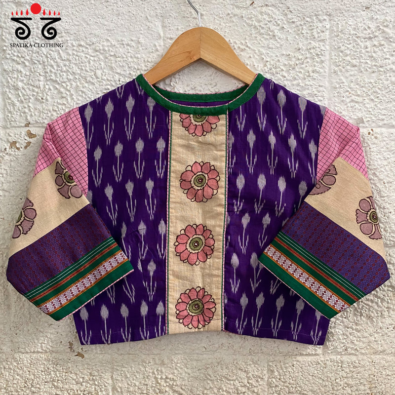 Ikat - Pen Kalamkari Handcrafted Blouse