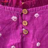 Bandhani Frilled Sleeveless Blouse