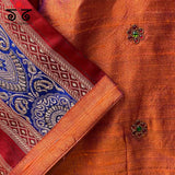 Temple Jewellery on Raw Silk Blouse
