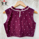 Bandhani Sleeveless Blouse