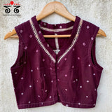Bandhani Sleeveless Blouse