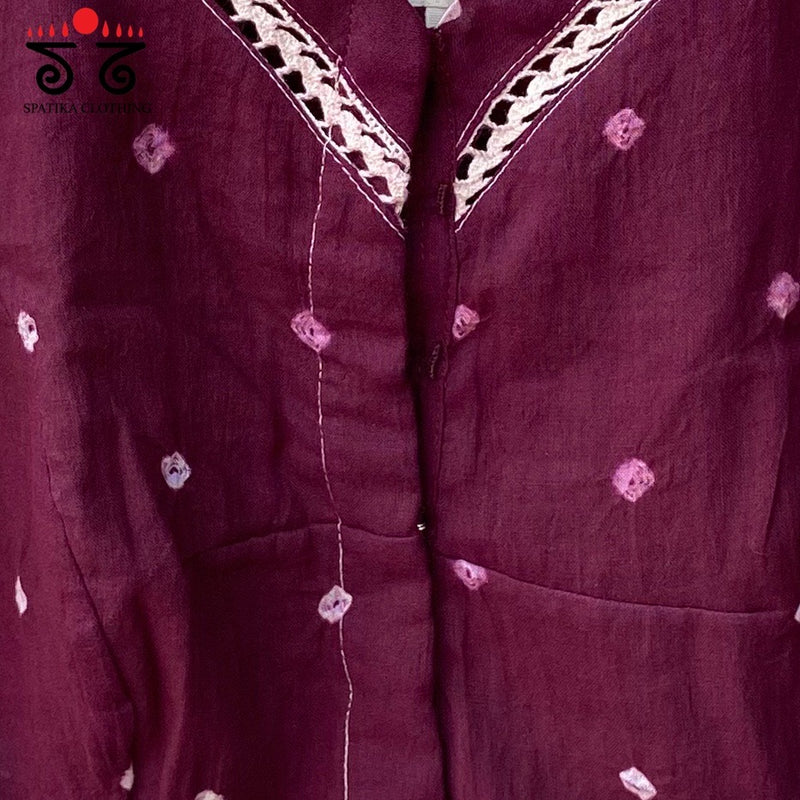 Bandhani Sleeveless Blouse
