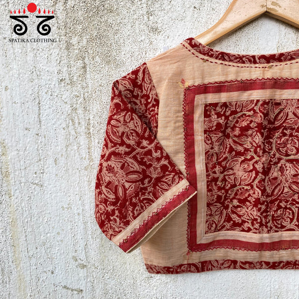 Jamdhani - Kalamkari Patchwork Blouse