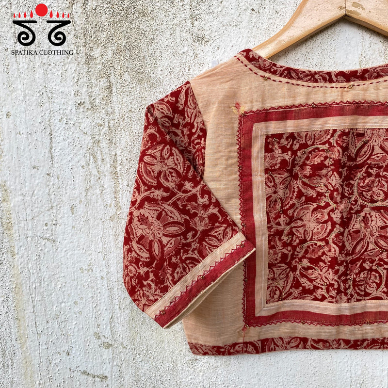 Jamdhani - Kalamkari Patchwork Blouse