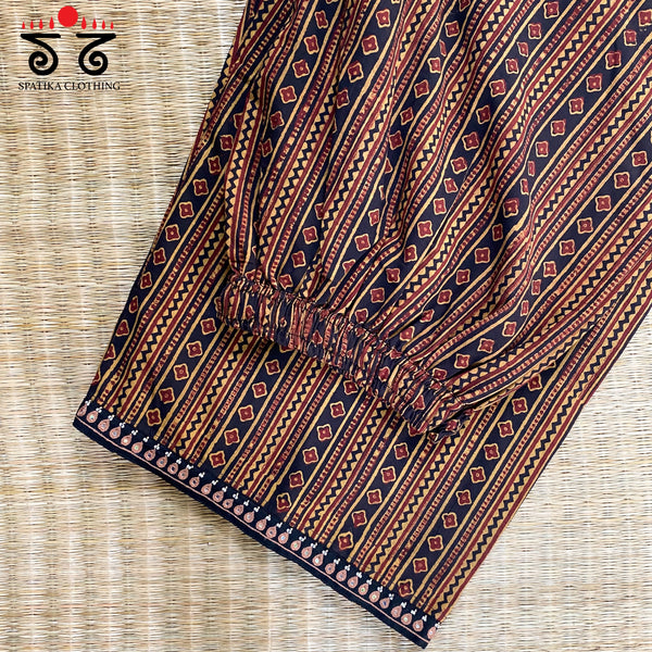 Hand Crafted Ajrak Pant