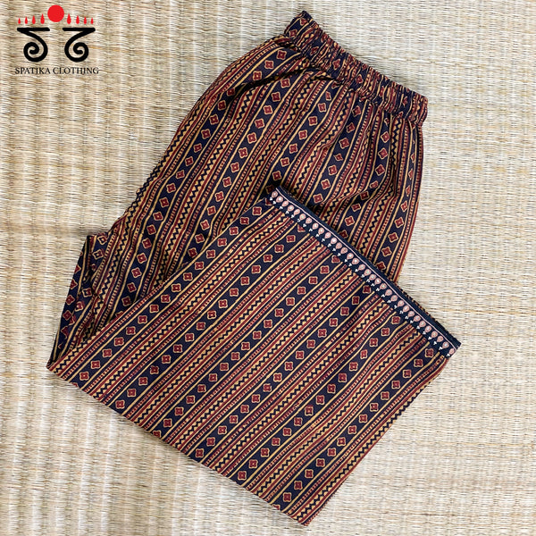 Hand Crafted Ajrak Pant