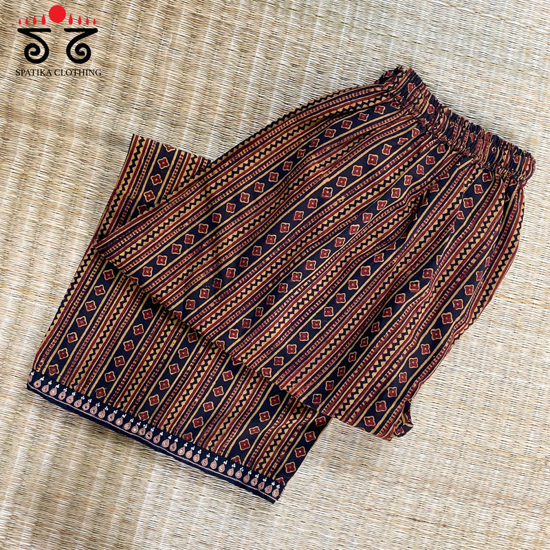Hand Crafted Ajrak Pant