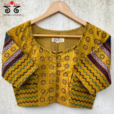 NILA - Handcrafted Blouse in Ajrak