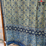 Ajrak on Maheshwari Dupatta