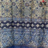 Ajrak on Maheshwari Dupatta