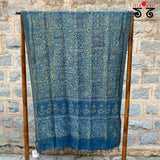 Ajrak on Linen Dupatta