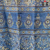 Ajrak on Linen Dupatta