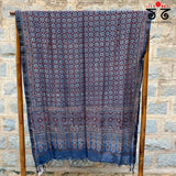 Ajrak on Maheshwari Dupatta