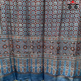 Ajrak on Maheshwari Dupatta