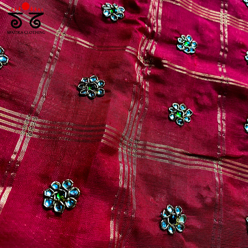 Mangalgiri Silk Cotton Blouse Fabric