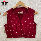 Bandhani Sleeveless Blouse