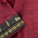 Pen Kalamkari Hand - Embroidered Yoke Blouse