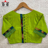 Pen Kalamkari Hand - Embroidered Yoke Blouse