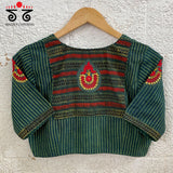 Motif Inlay Hand - Embroidered Blouse