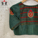 Motif Inlay Hand - Embroidered Blouse