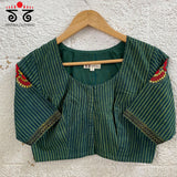 Motif Inlay Hand - Embroidered Blouse
