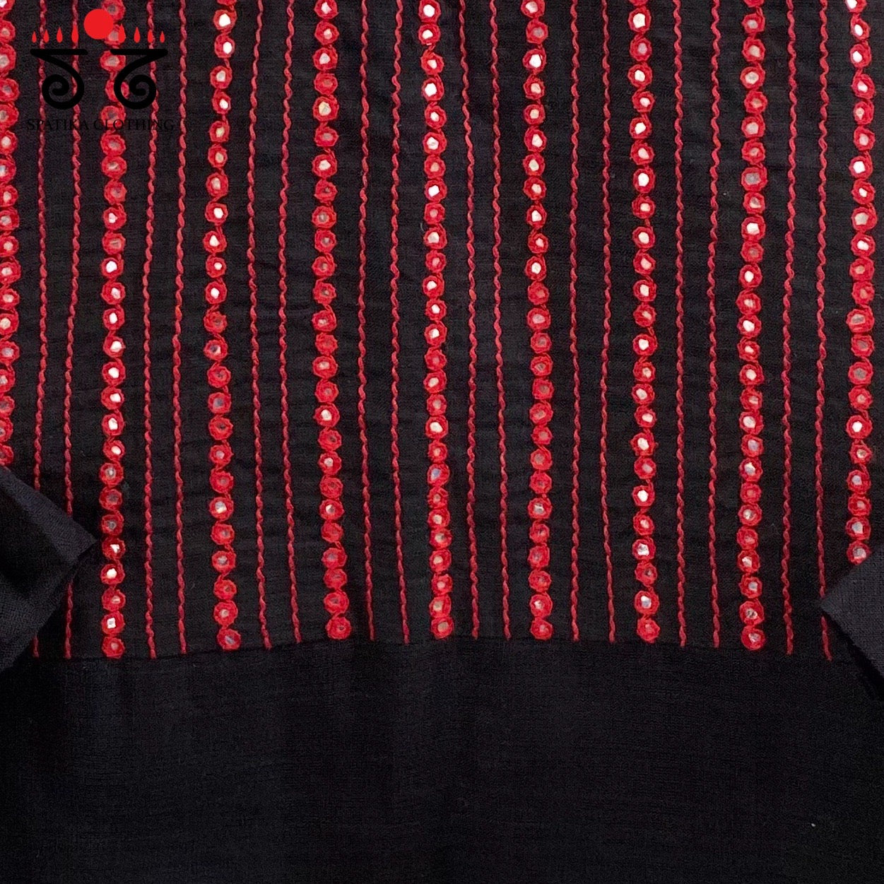 Hand - Embroidered Mirror Work Blouse