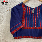 Hand - Embroidered Mirror Work Blouse