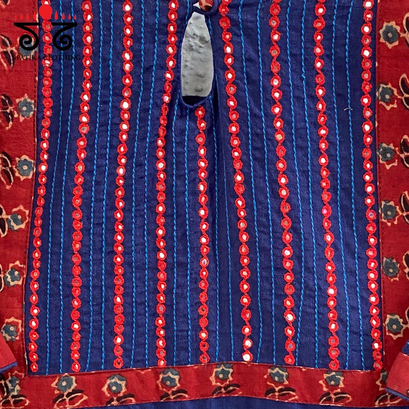 Hand - Embroidered Mirror Work Blouse