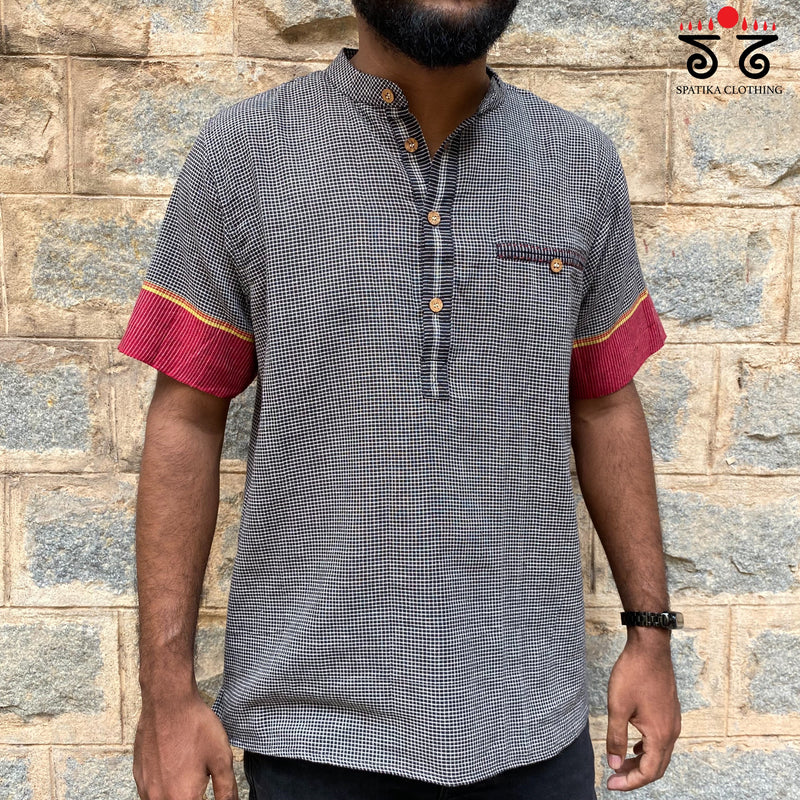 Handwoven Ilkal Men's Shirt