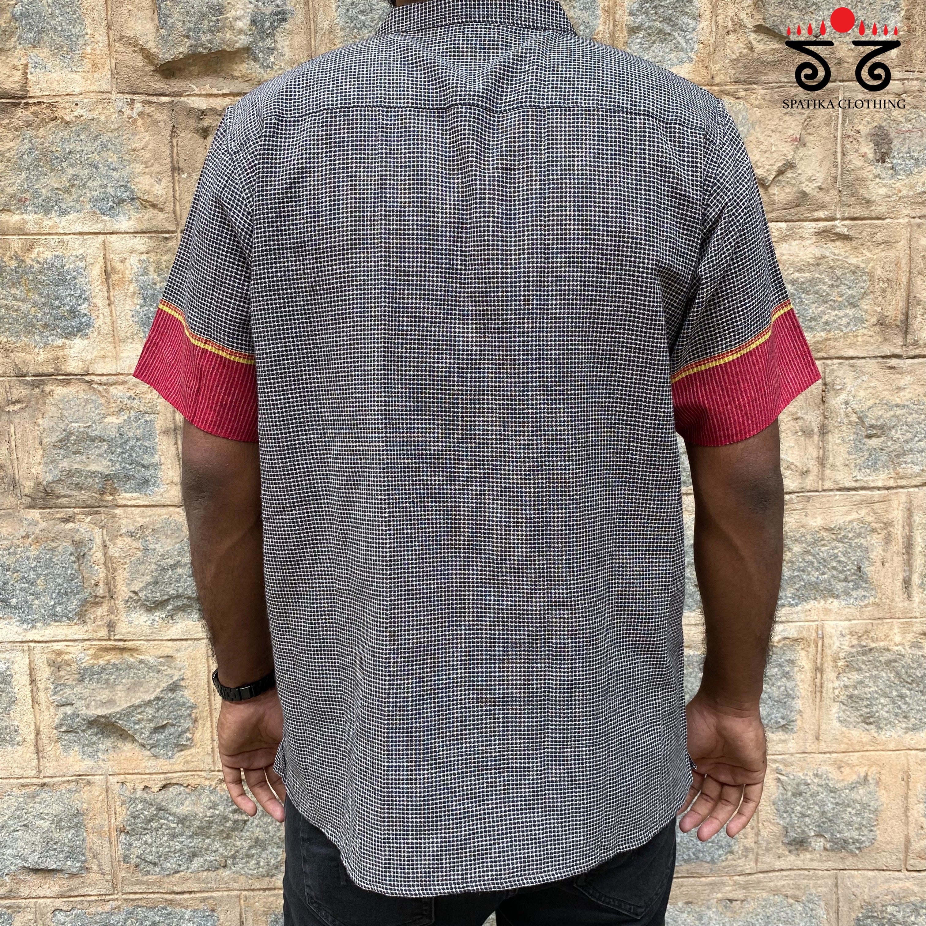 Handwoven Ilkal Men's Shirt
