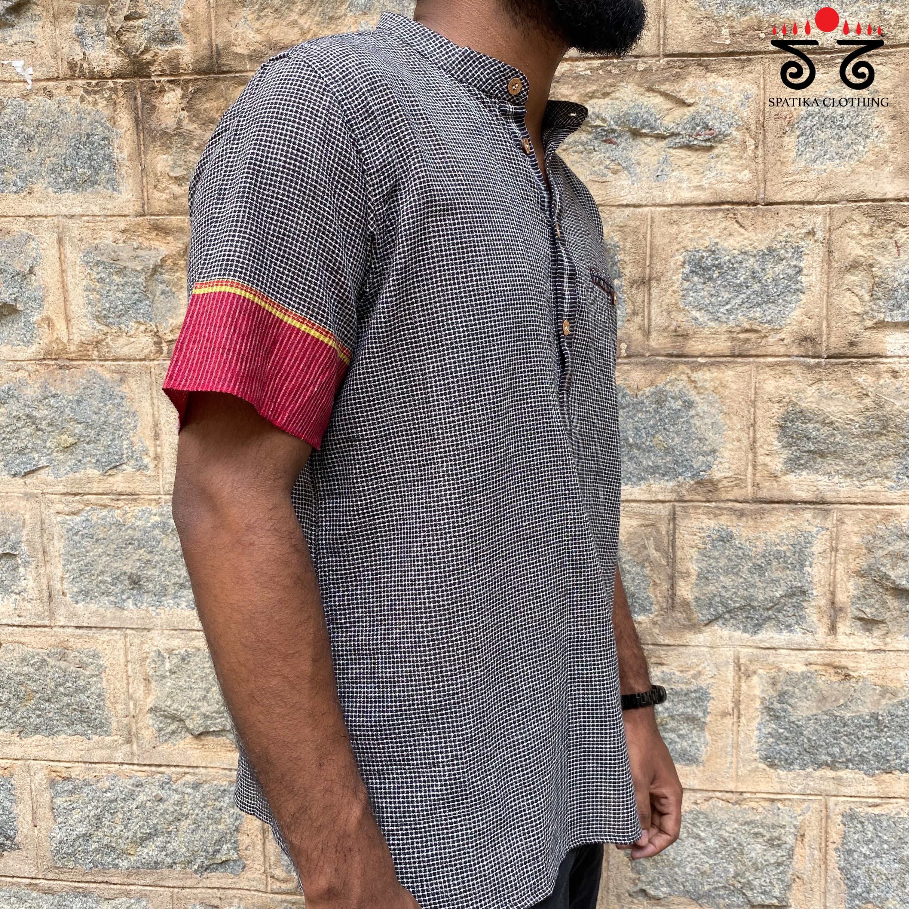 Handwoven Ilkal Men's Shirt
