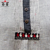 Jamdhani Tunic With Pintucks
