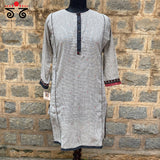Jamdhani Hand - Embroidered Kurta