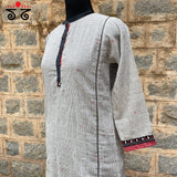 Jamdhani Hand - Embroidered Kurta