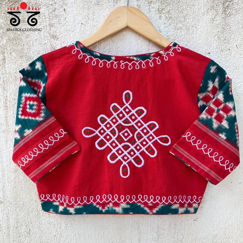 Telia Rumal - Kolam Blouse