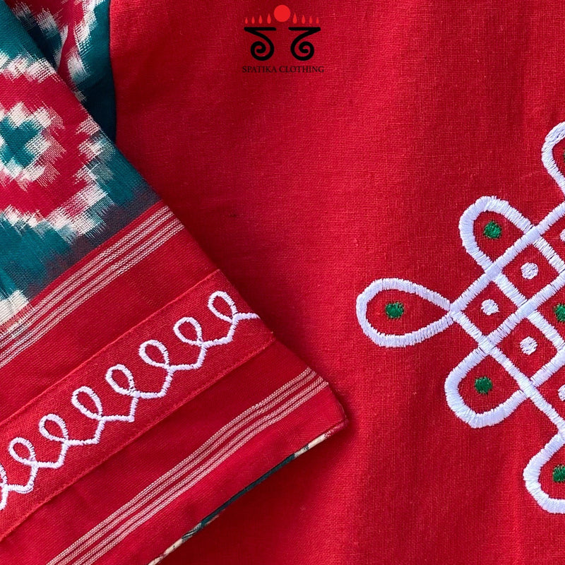Telia Rumal - Kolam Blouse